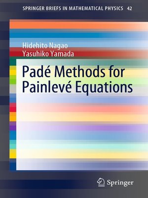 cover image of Padé Methods for Painlevé Equations